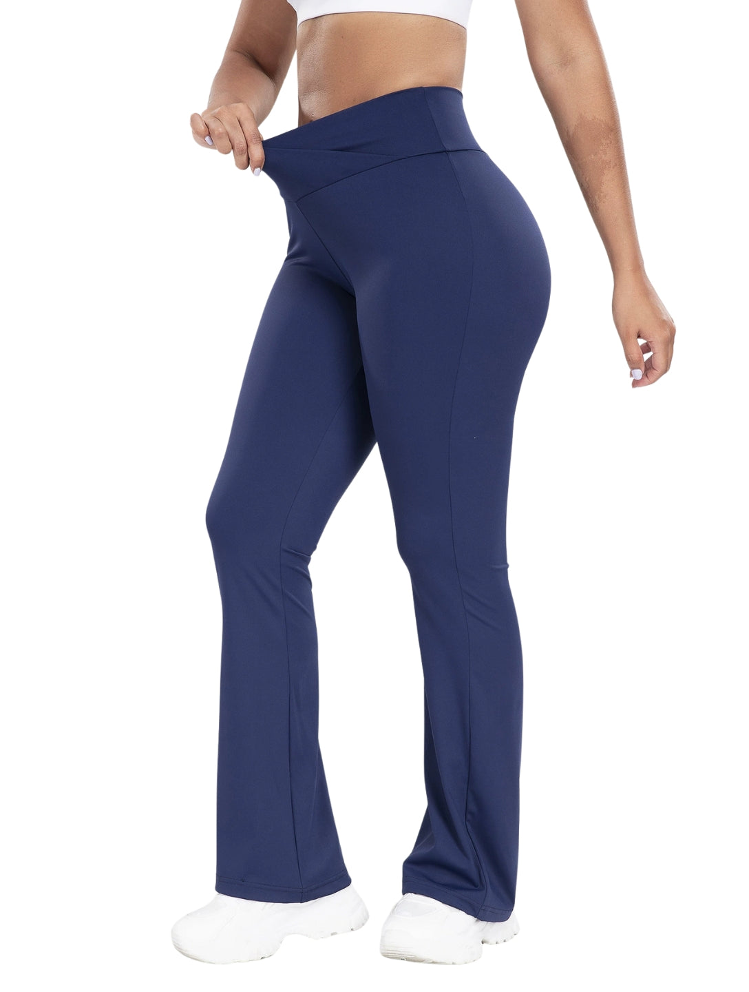 Snatched V-Line Flare Pants - HeyShape