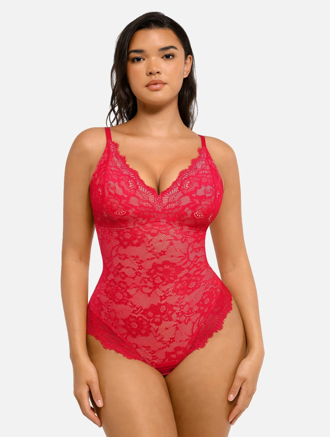 Shapewear Laced Bodysuit - HeyShape