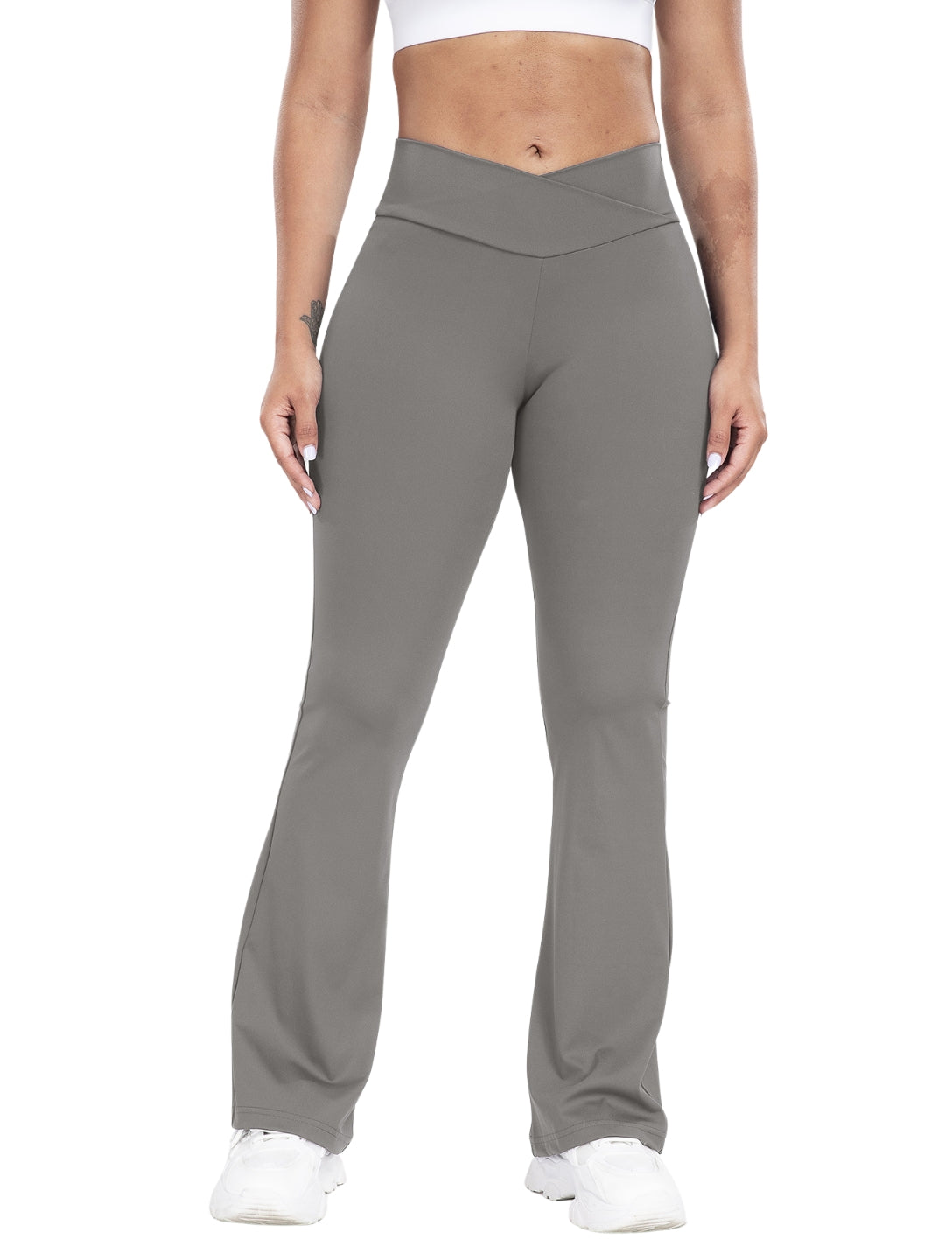 Snatched V-Line Flare Pants - HeyShape