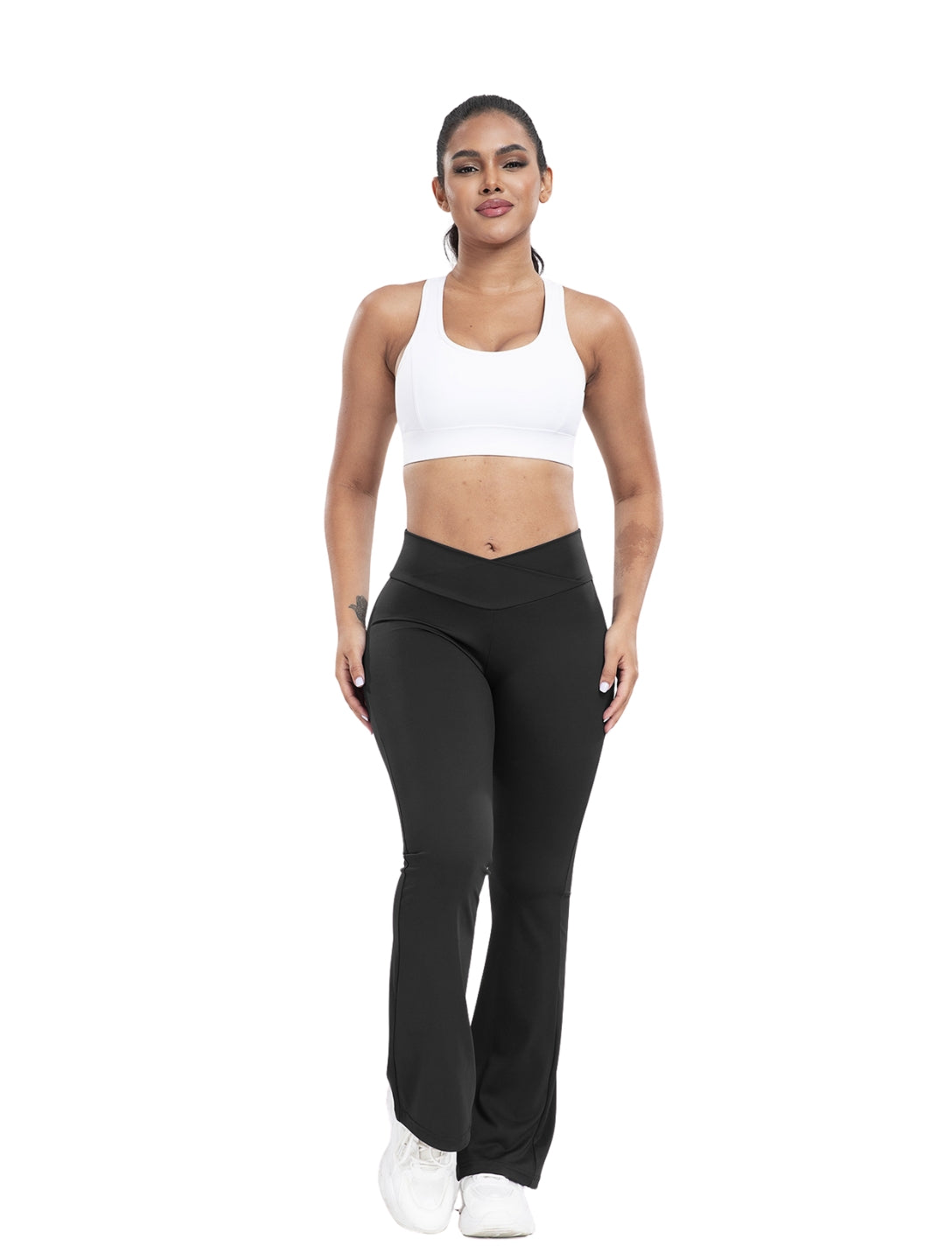 Snatched V-Line Flare Pants - HeyShape