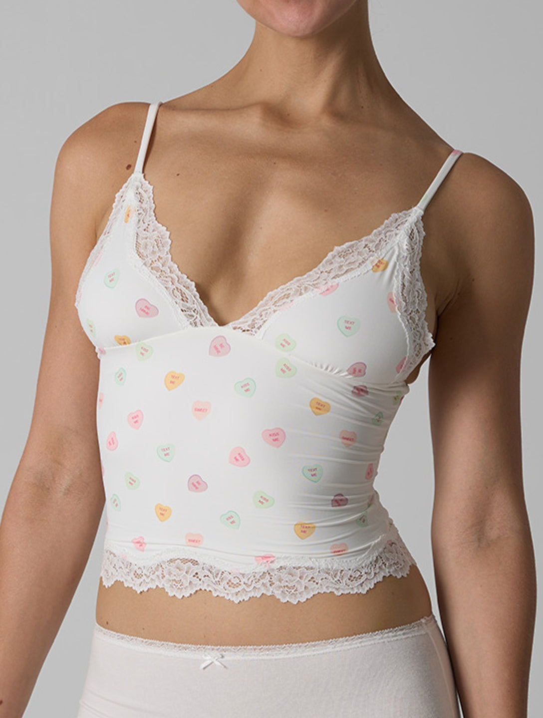 The Smooth Lace V-Neck Singlet