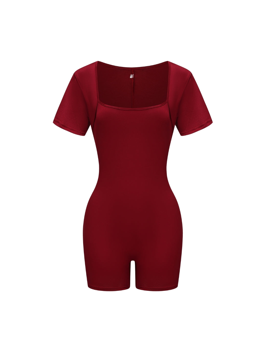 Square Neck Short Sleeve Jumpsuit - HeyShape