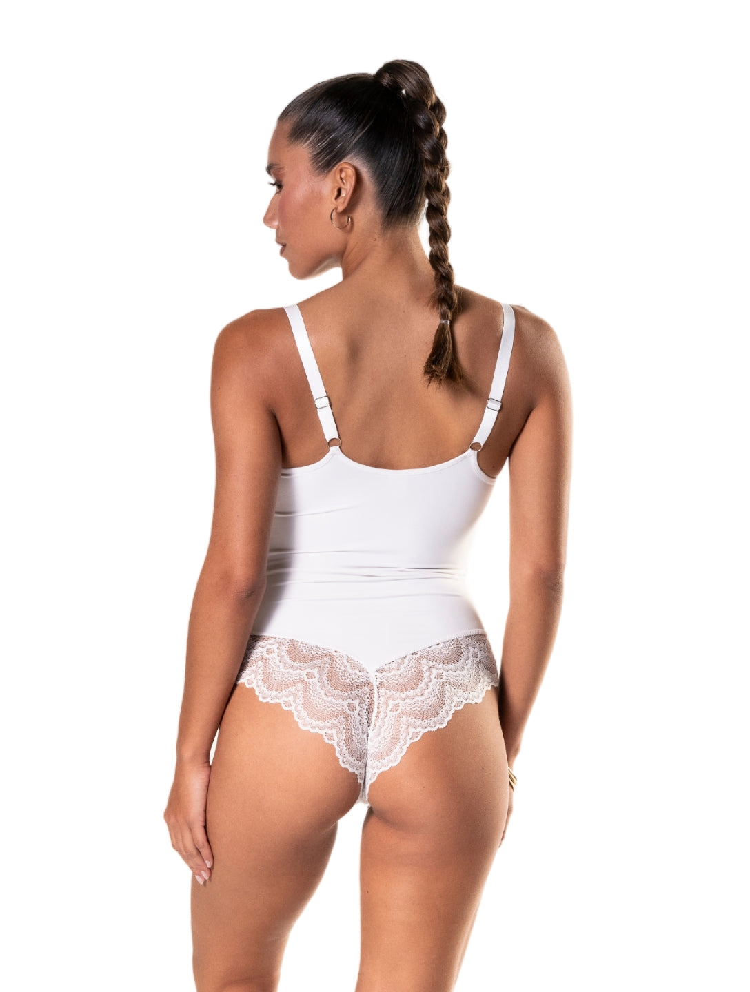 Half Laced Bodysuit - HeyShape