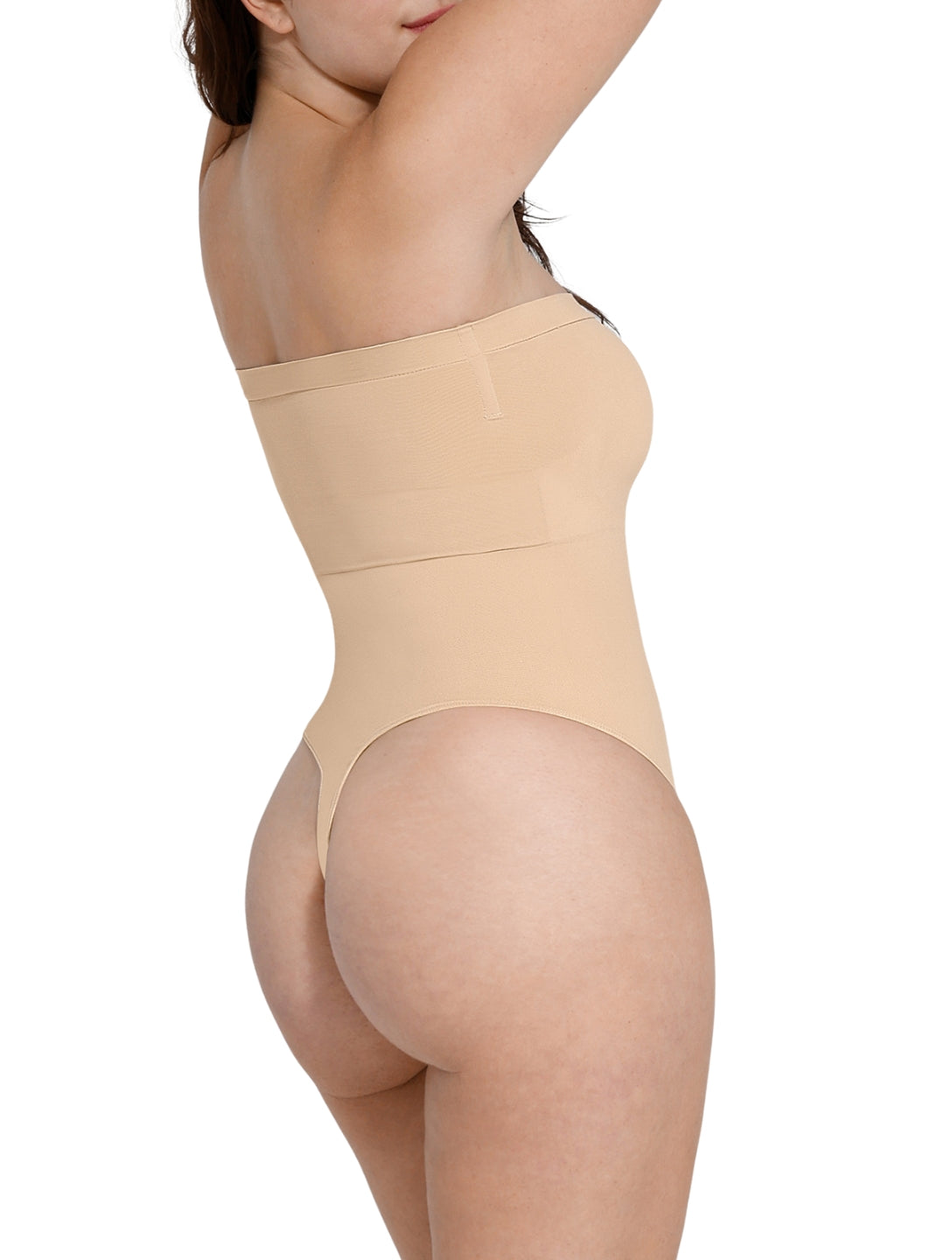 Strapless Thong Bodysuit - HeyShape