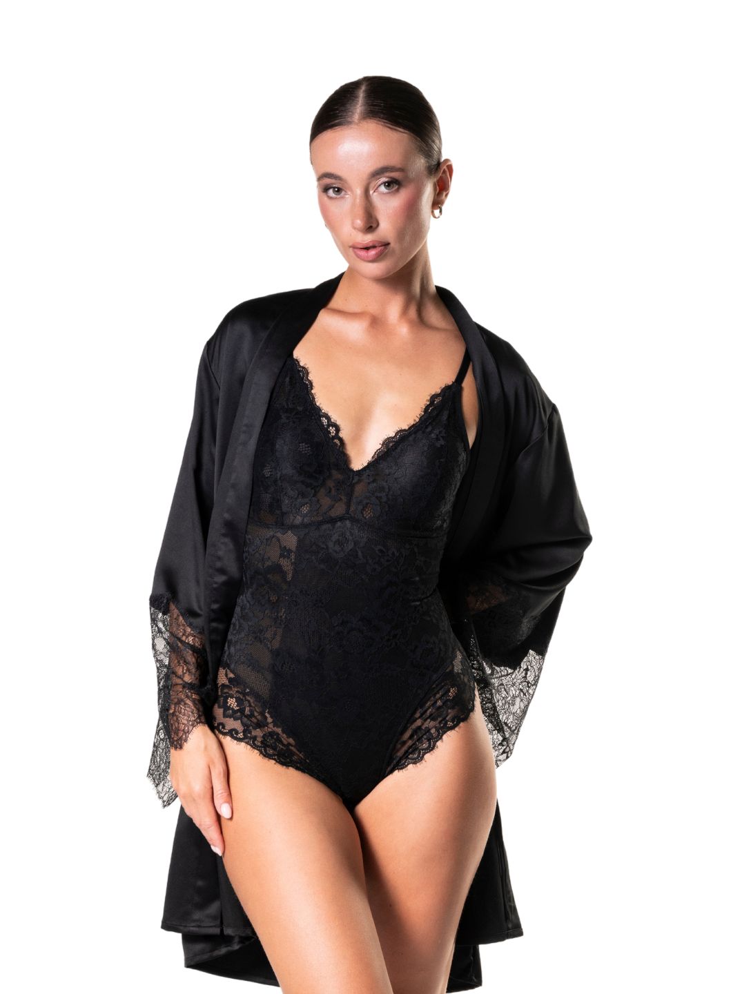 Shapewear Laced Bodysuit - HeyShape
