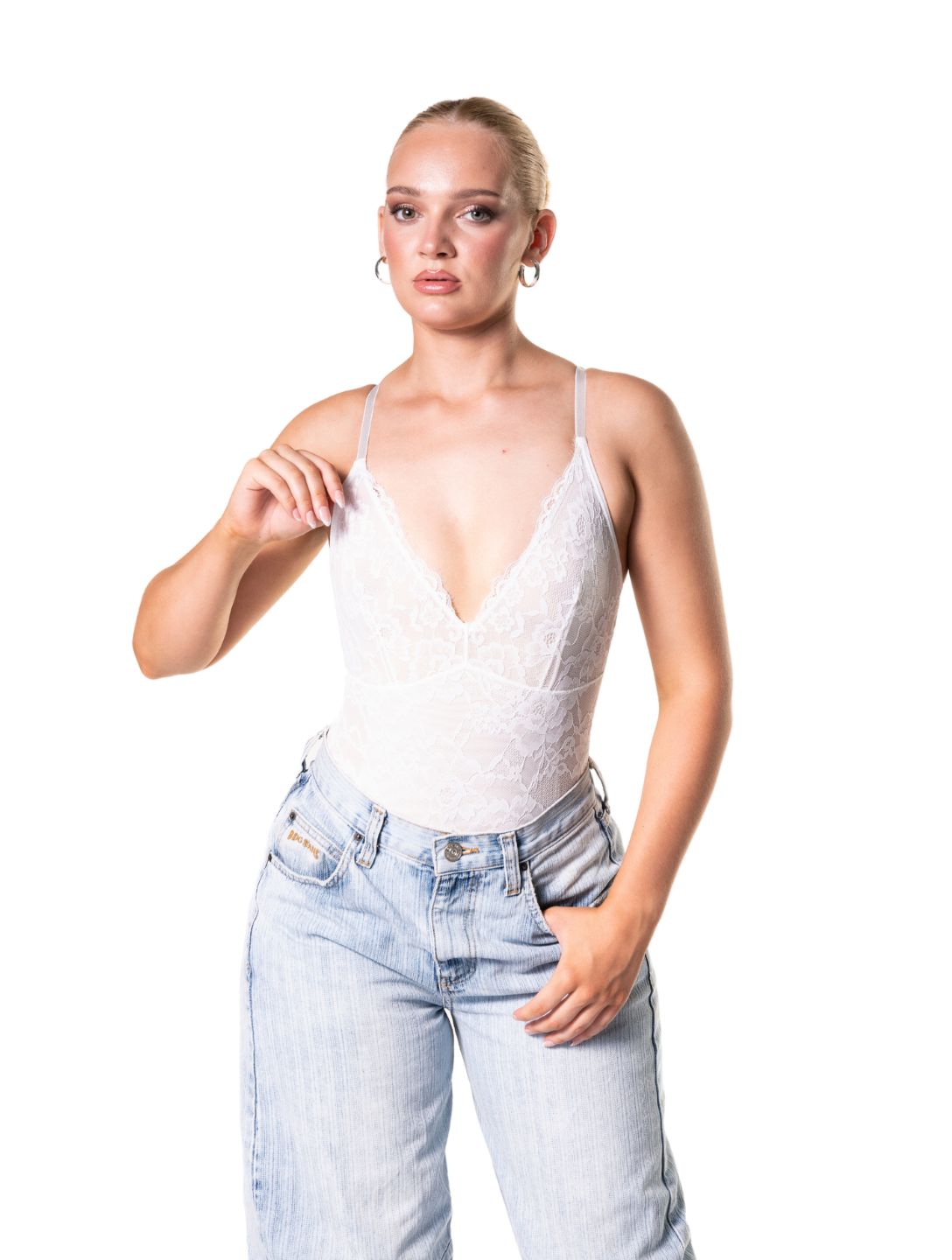 Shapewear Laced Bodysuit - HeyShape