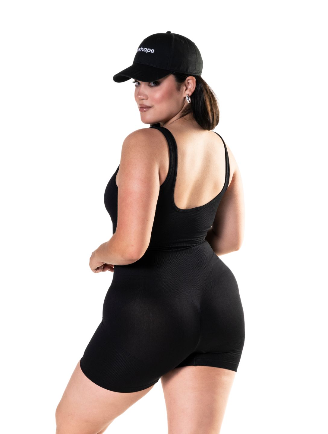 Square Neck Shapewear Jumpsuit - HeyShape