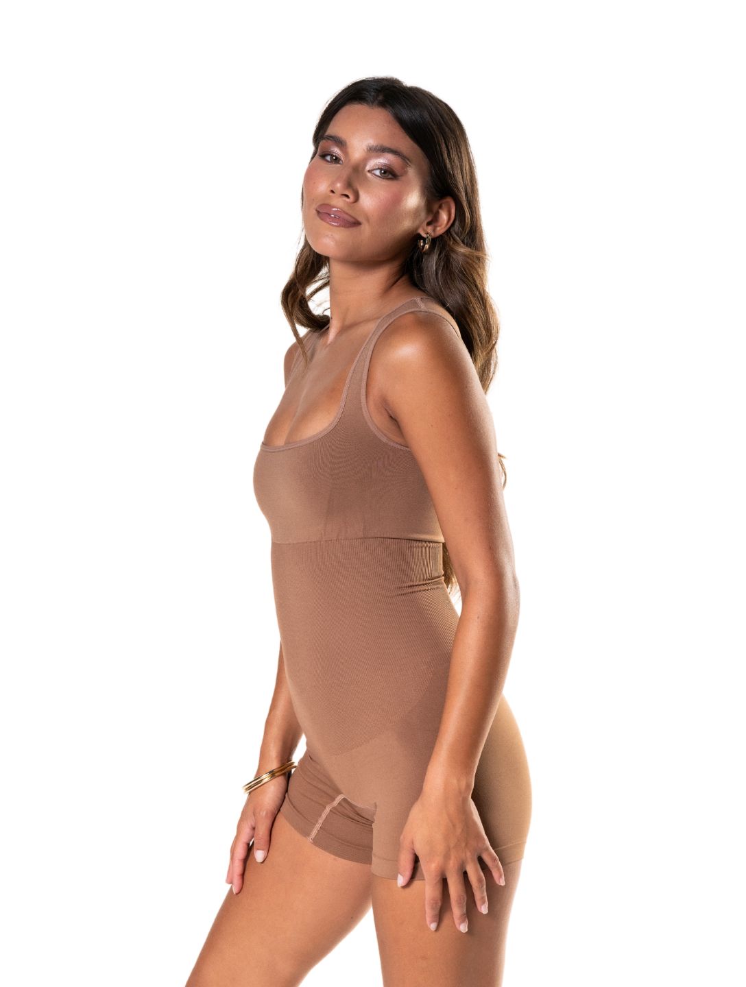 Square Neck Shapewear Jumpsuit - HeyShape