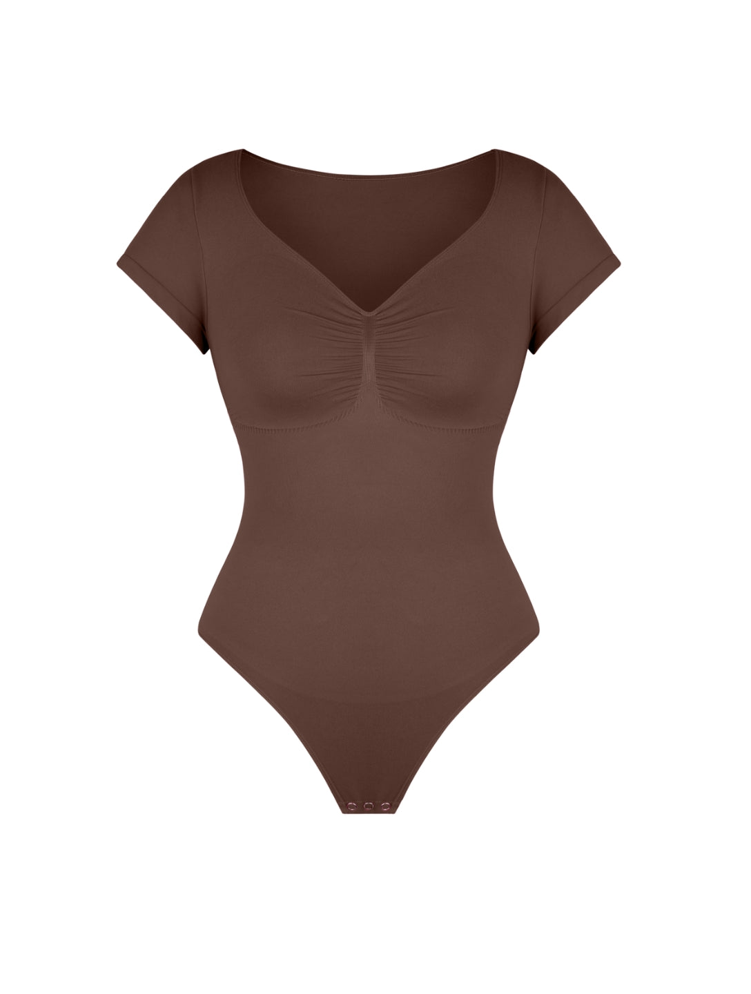 V-Neck Sculpting Tee Bodysuit - HeyShape