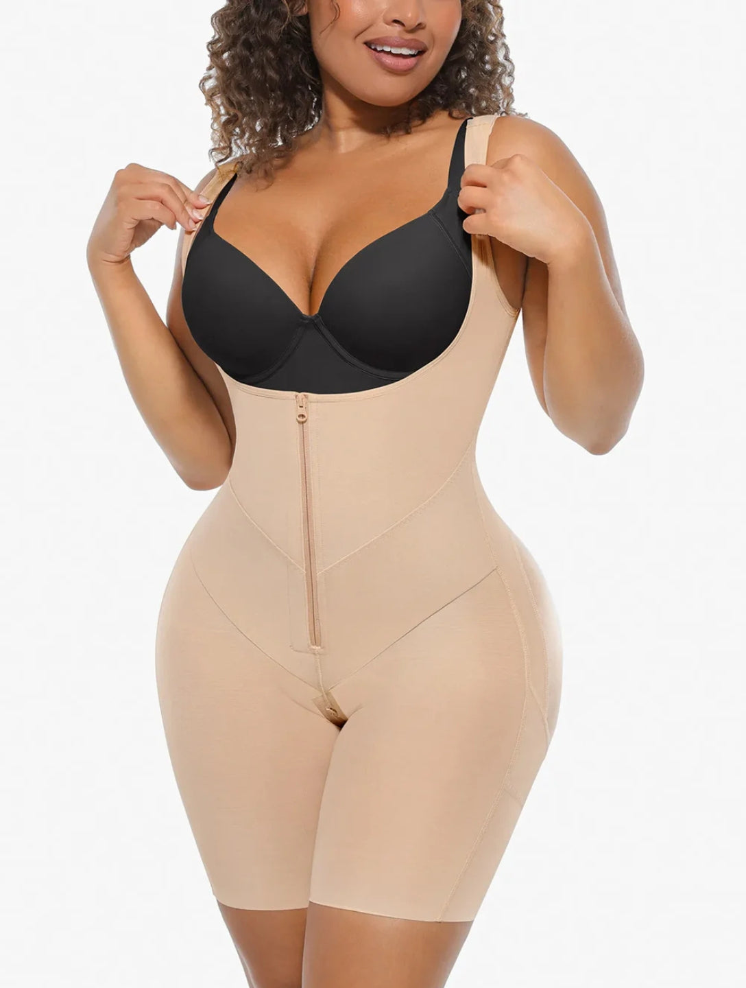 U-Shaped Faja Tummy Control Butt Lift Bodysuit - HeyShape
