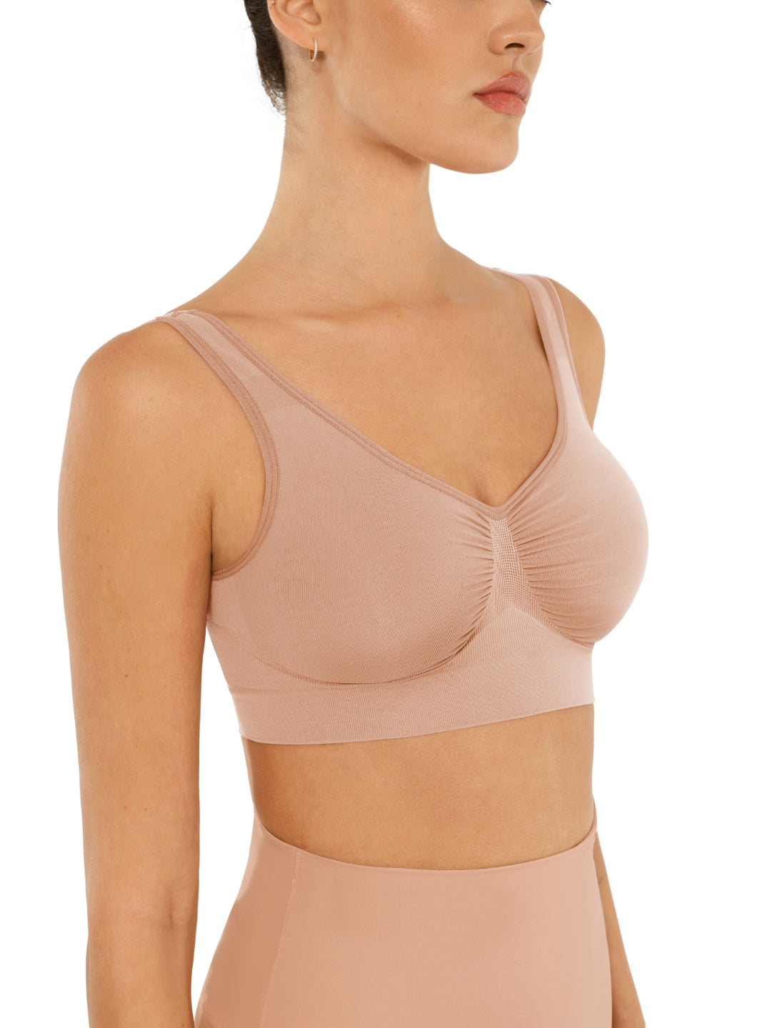 Snatched Wide Straps Bra - HeyShape