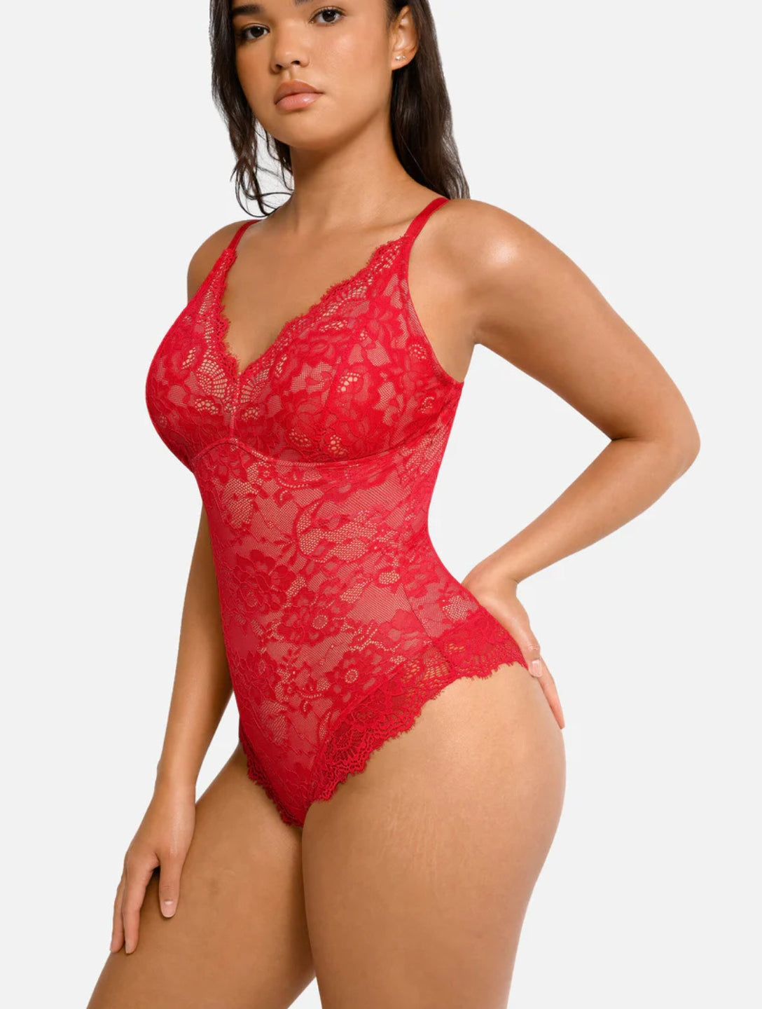 Shapewear Laced Bodysuit - HeyShape