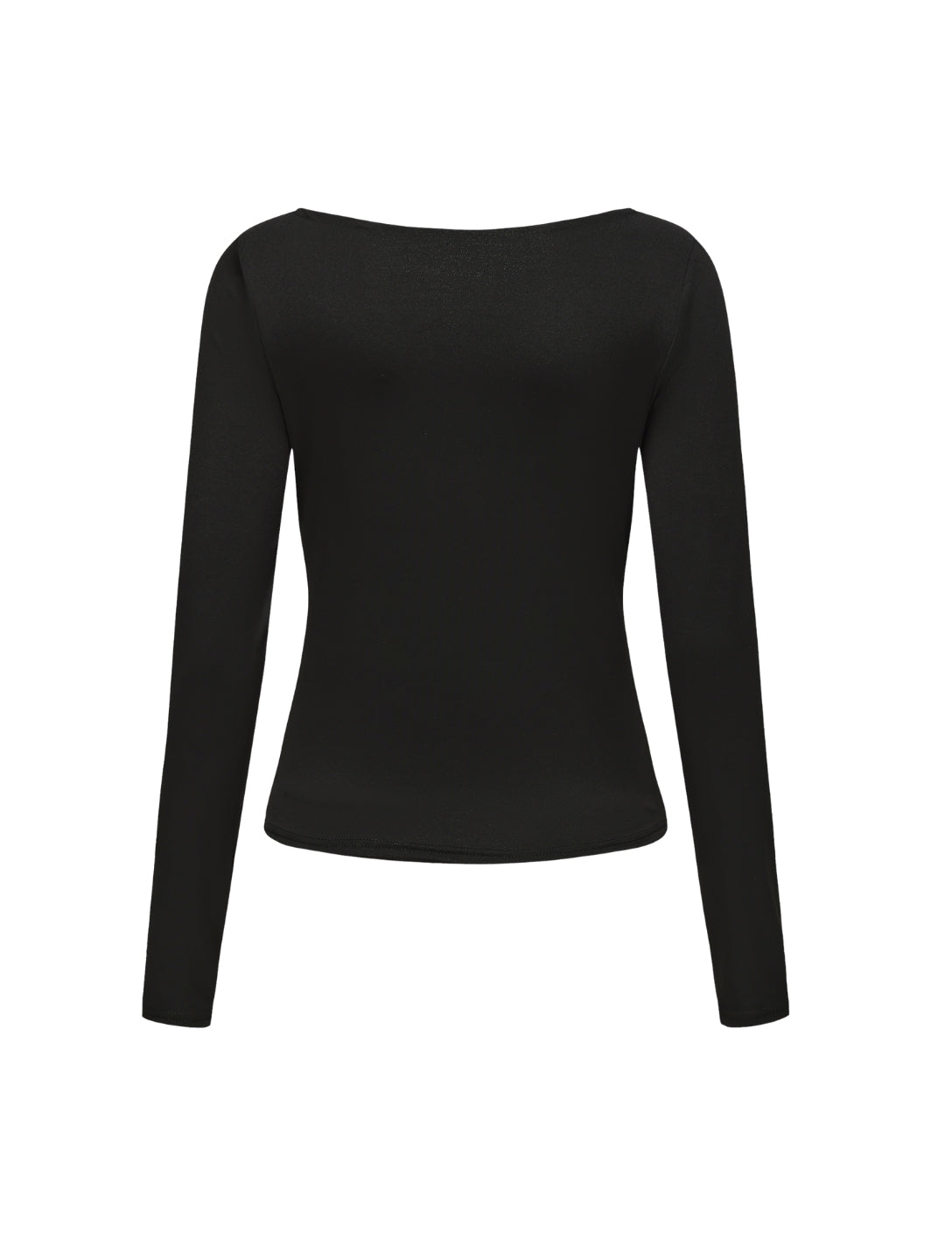 Boat Neck Long Sleeve Top