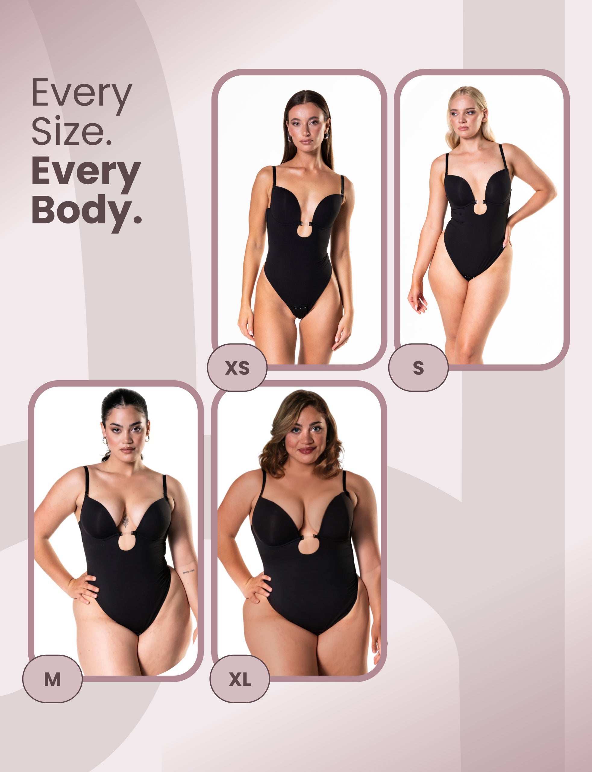 Plunge Shapewear Thong Bodysuit - HeyShape