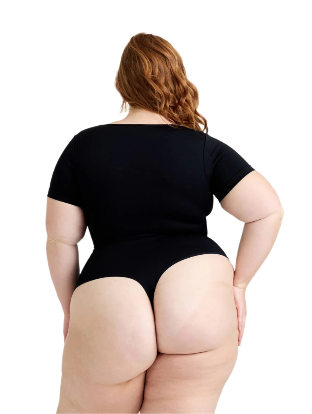 Square Neck Thong Bodysuit - HeyShape