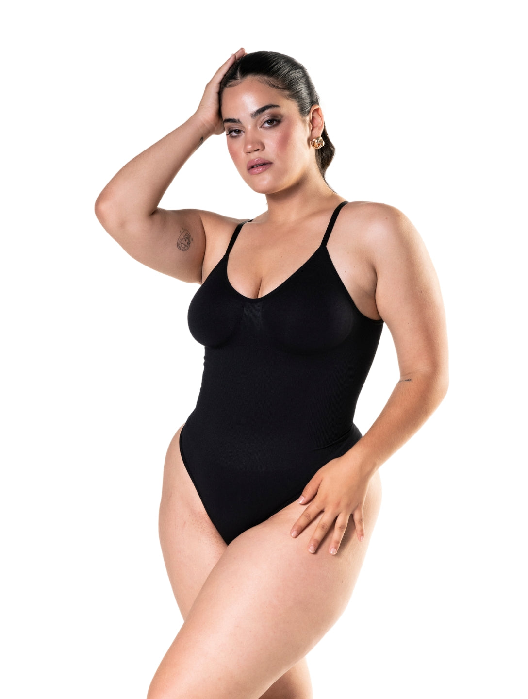 Low Back Snatched Thong Bodysuit - HeyShape