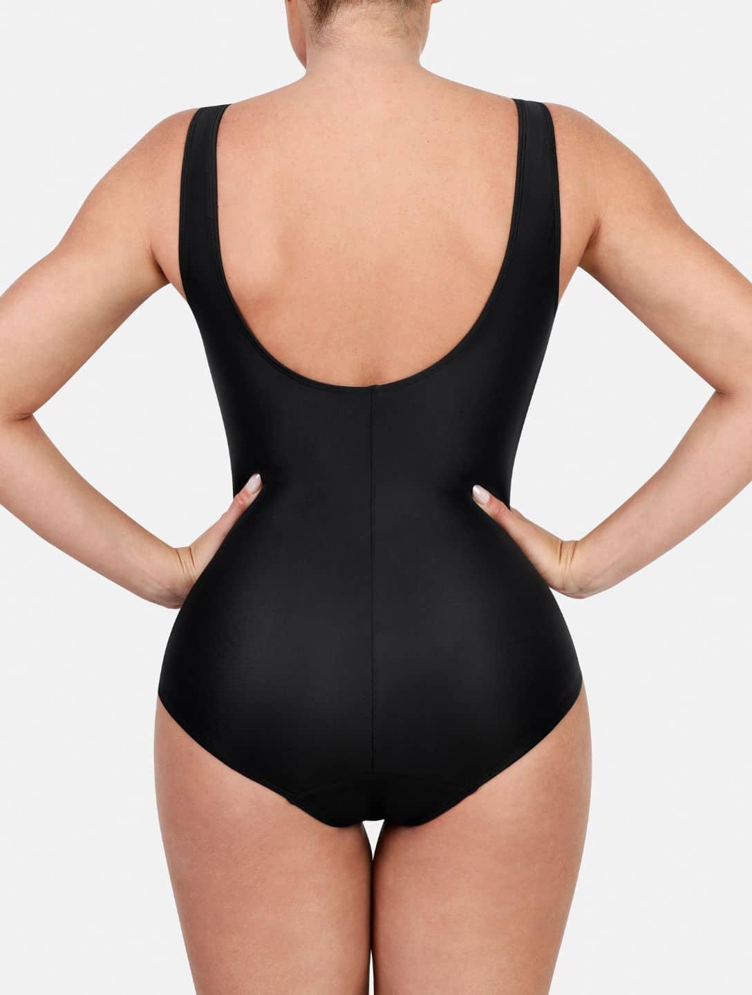 Shapewear Deep V-Neck One Piece - HeyShape