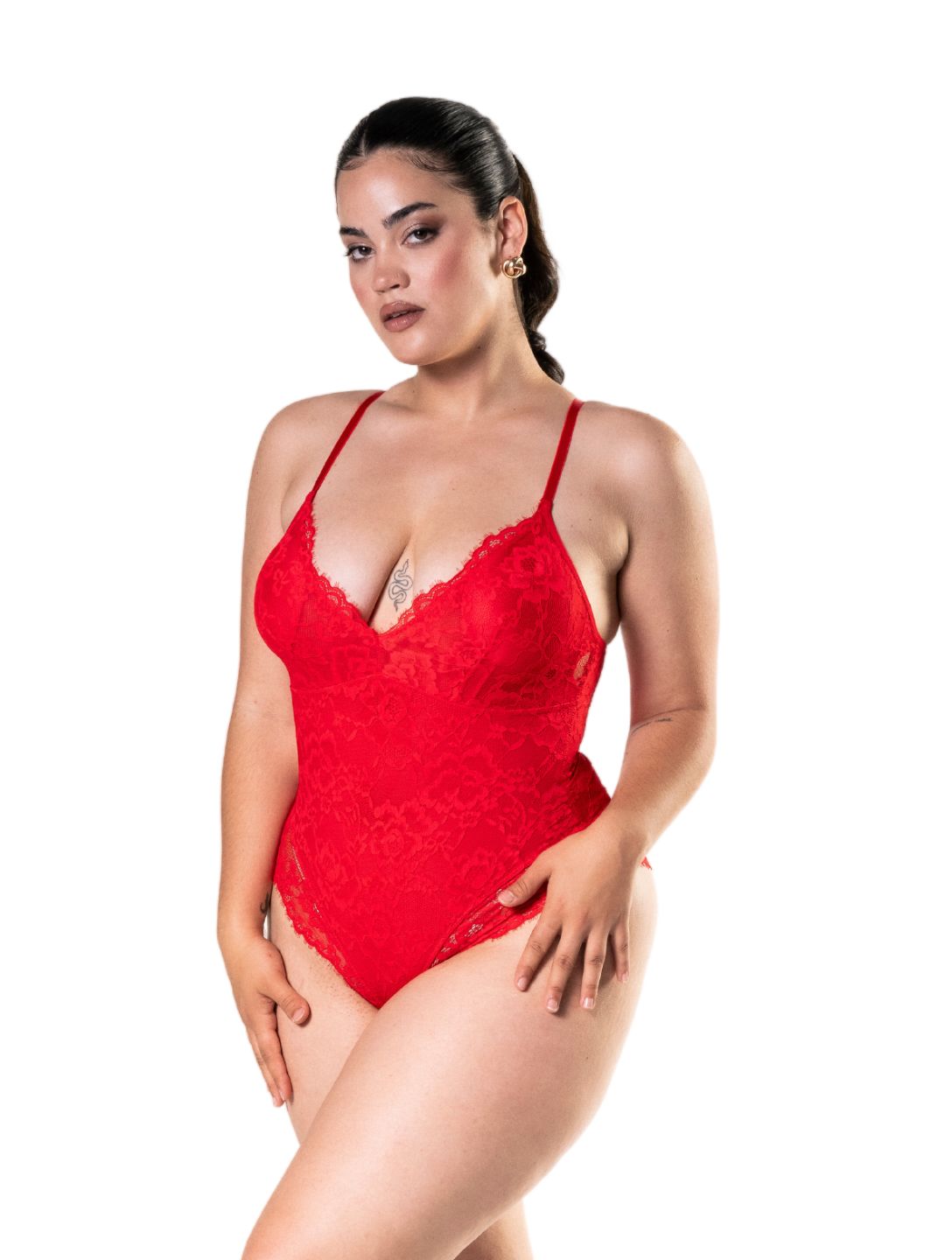 Shapewear Laced Bodysuit - HeyShape