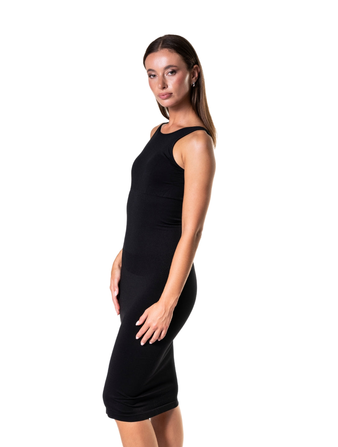 Sleeveless Shapewear Maxi Dress - HeyShape